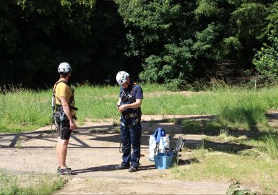 14.06 und 21.06 - Zwei ereignisreiche Wochenenden auf dem Donnersberg – BOS-Notfunk, Industriekletterer, SWR-Dreh und neue Technik für die Flugsicherung